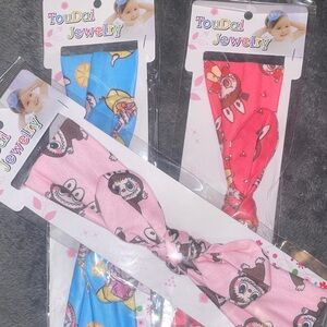 Kids Headbands - Pink and Blue 3 pack